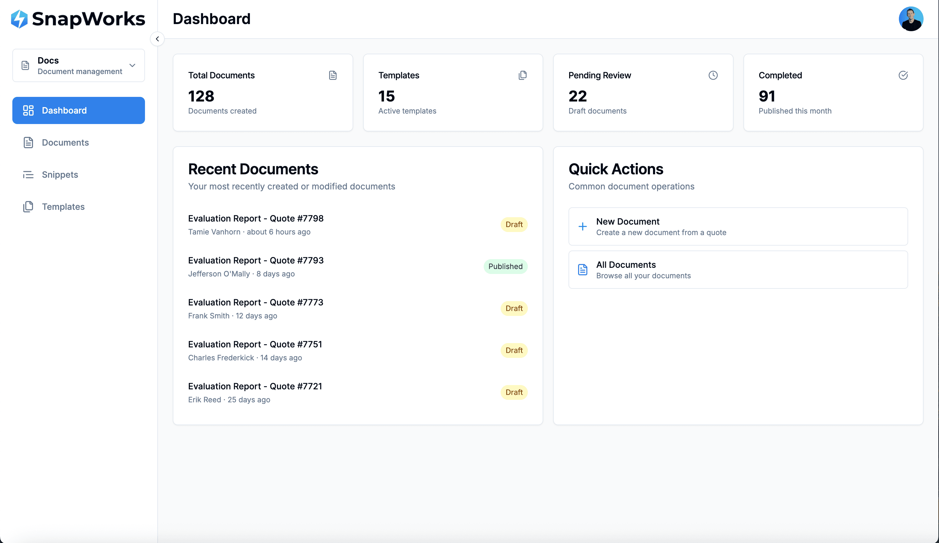 SnapDocs Document Builder